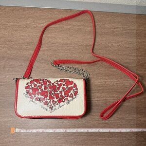 Brighton Red, White, & Blue Mini Heart Crossbody